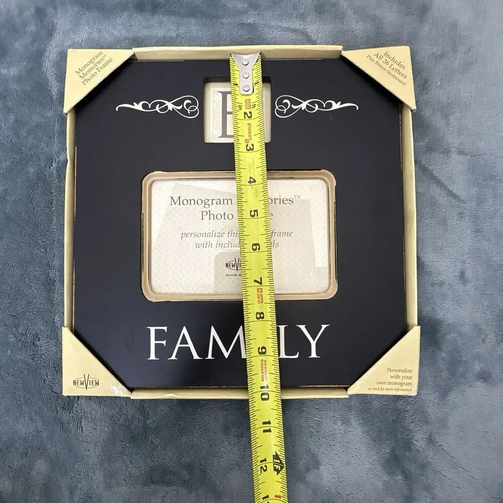 New View Monogram Memories Photo Frame 4x6 With All 26 Letters Personalize